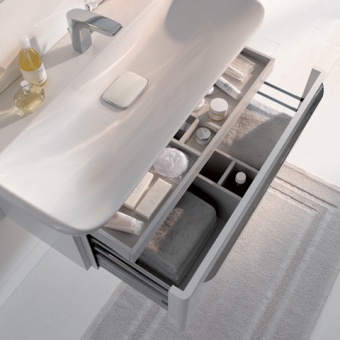 125400000 Подвесная раковина настенная прямоугольная Keramag  - Вид №2