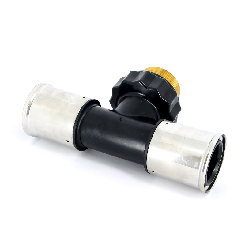 Тройник пресс-Н PVDF HENCO 63х2"х63 14PK631063 - Вид №2