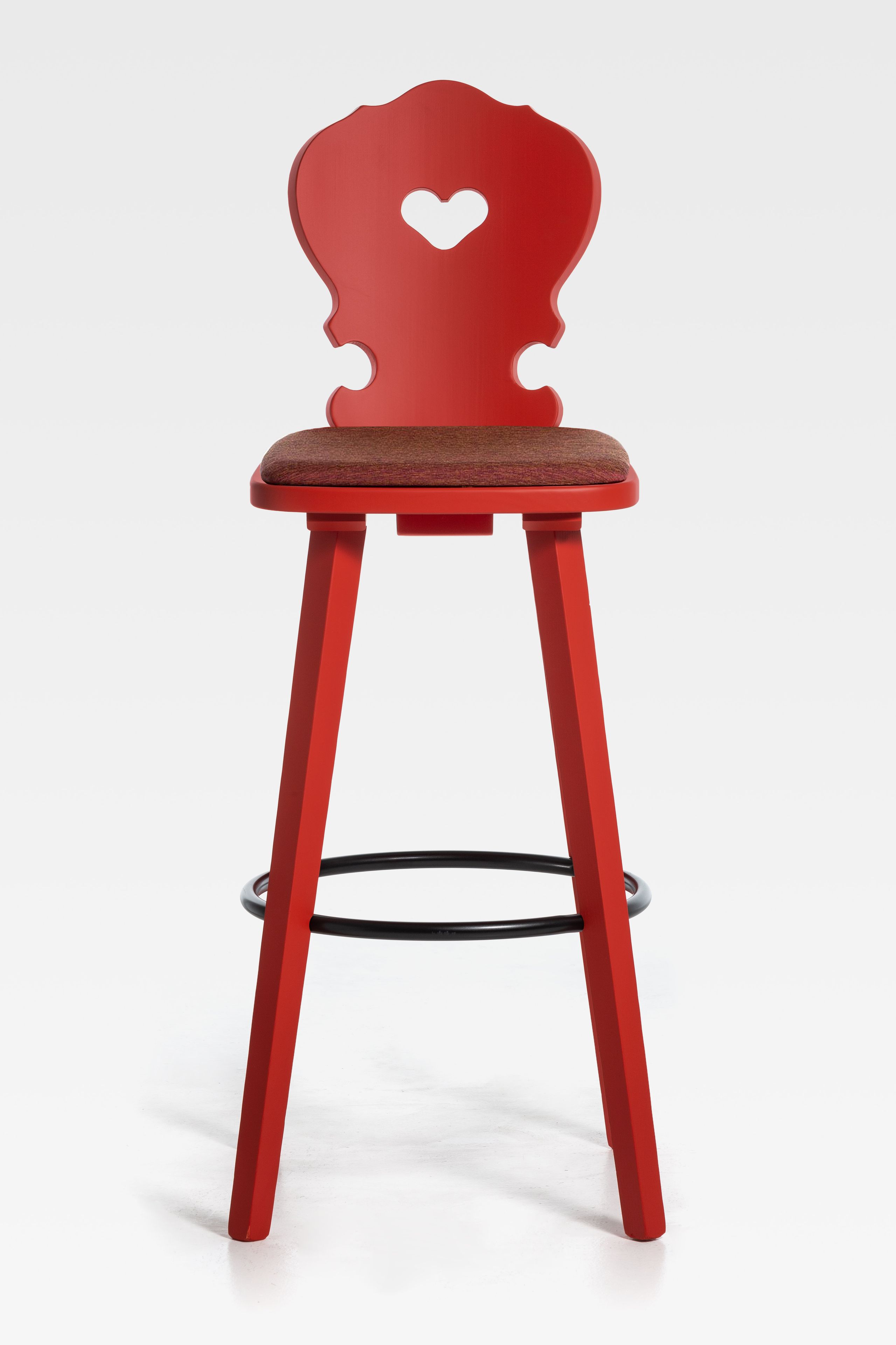 Высокий стул из ели с мягким сиденьем SIPA Вена ARCH-00130176 - Вид №5