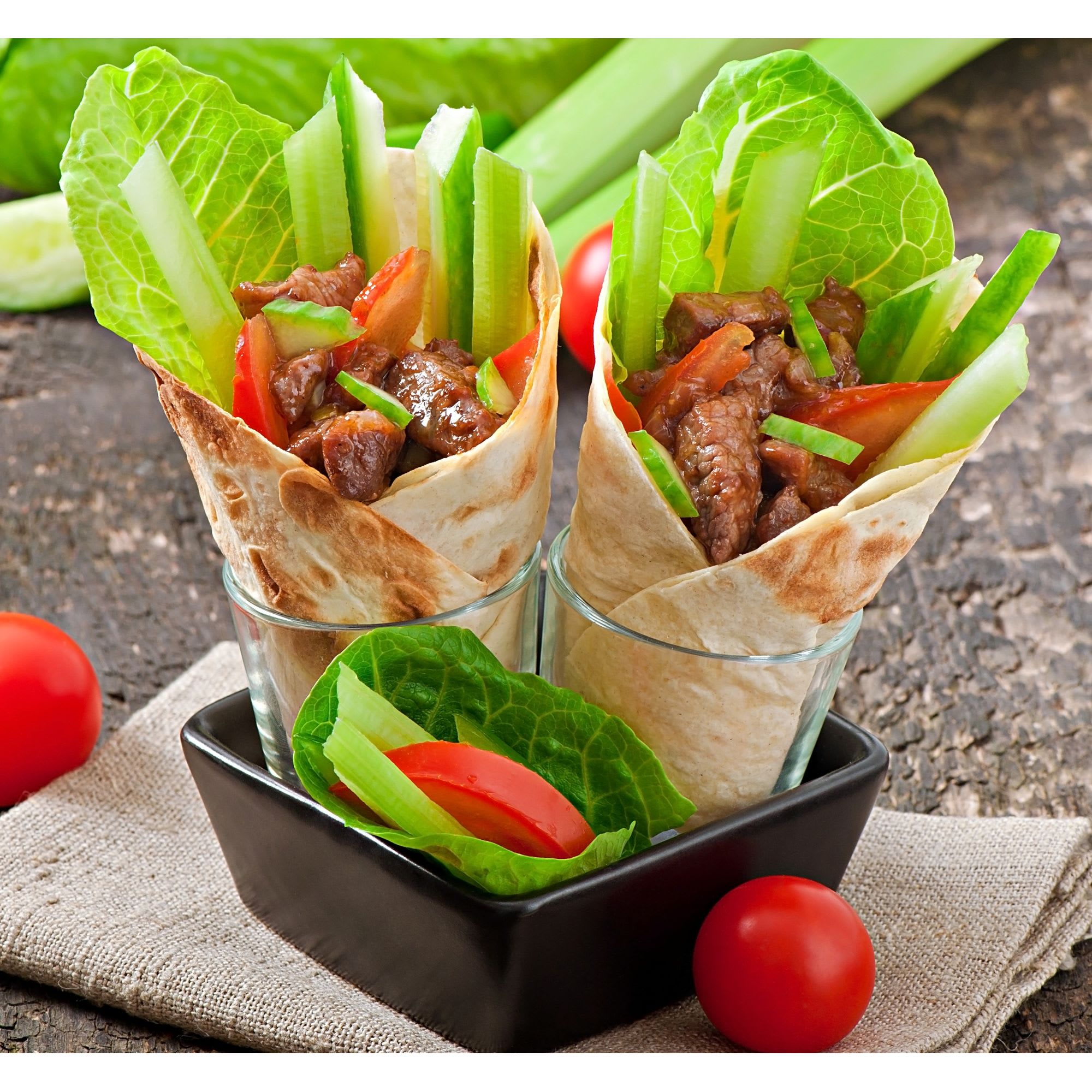 17982071 Картина на холсте «Две тортильи увеличенные» 40х40 см Santreyd 