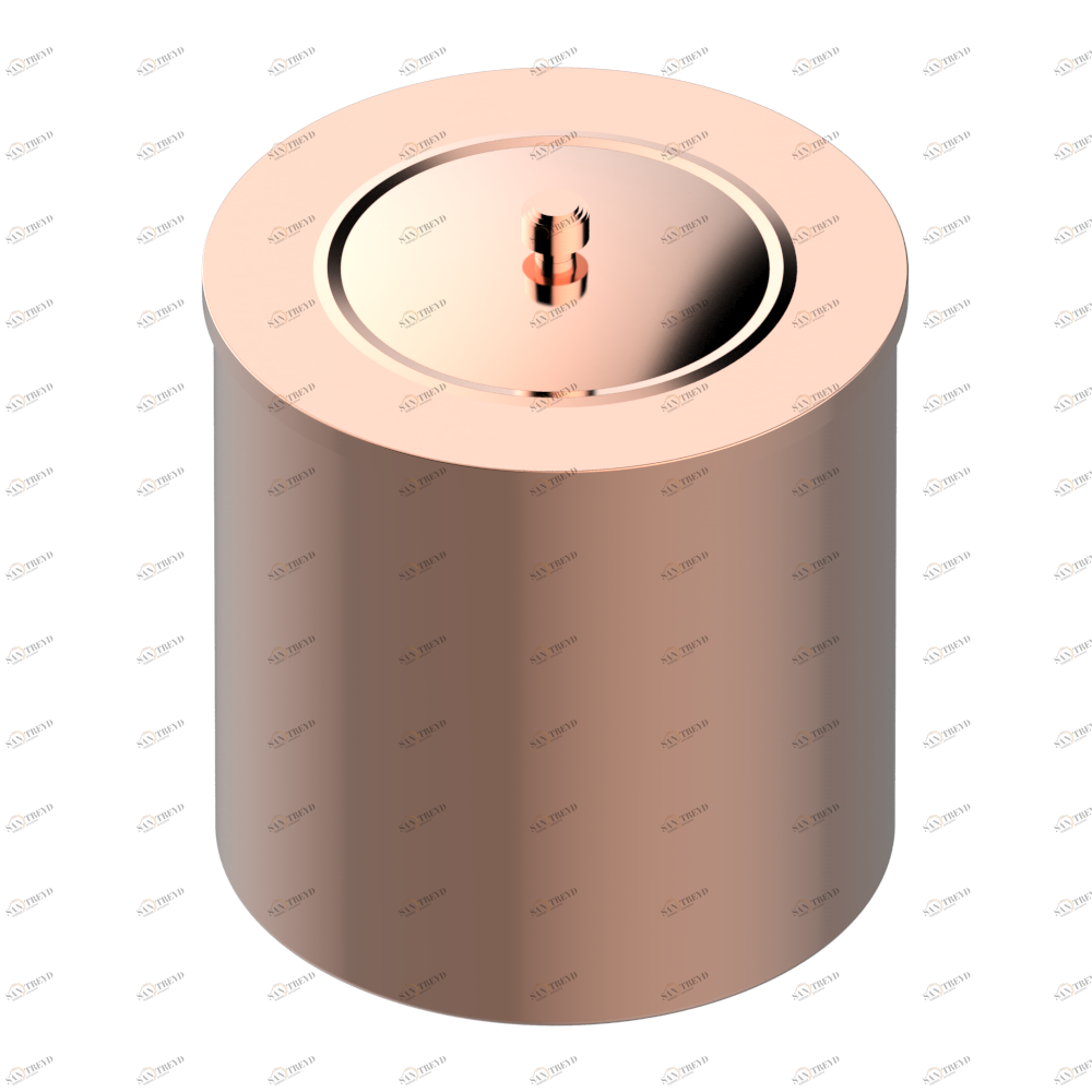 G2S-712CL WASTE BASKET WITH COVER Diameter : 200 mm Thg-paris Frivole с рукоятками Blush PVD G2S-712CL CAT.F