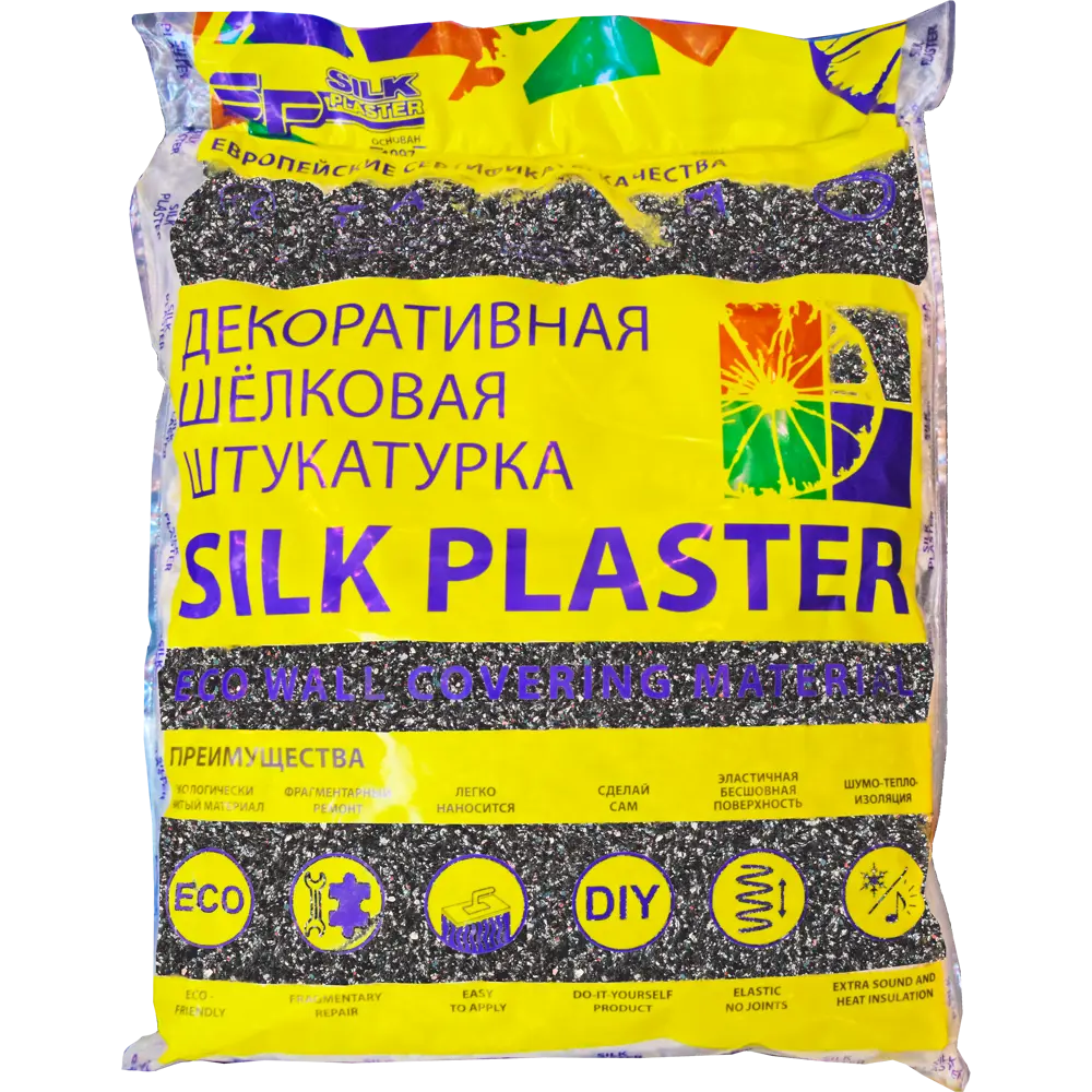 Жидкие обои Silk Plaster Ист 960 1.2 кг цвет чёрный STLM-2020761 - Вид №1