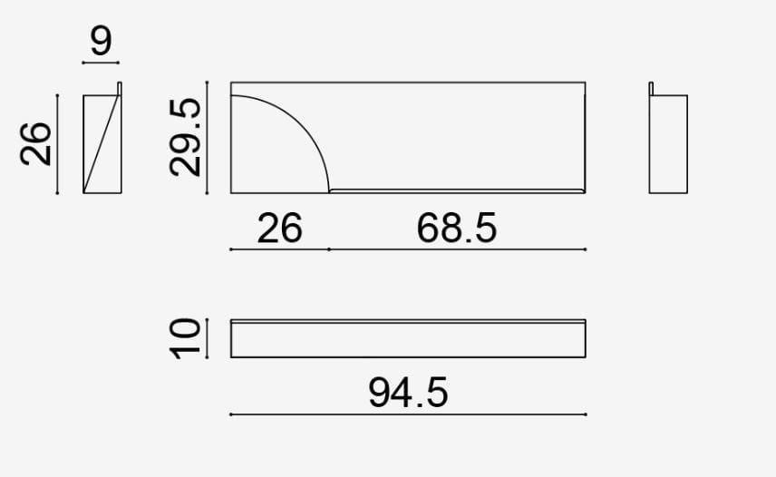 Лоток для документов из листового металла Arper Paravan Mood ARCH-00140221 - Вид №5