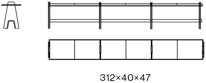 Agapecasa Скамейка Cavalletto sun-id-1460700 - Вид №3