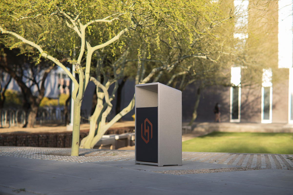 FSRT170 Емкость для мусора со скосом  Forms-surfaces  - Вид №7