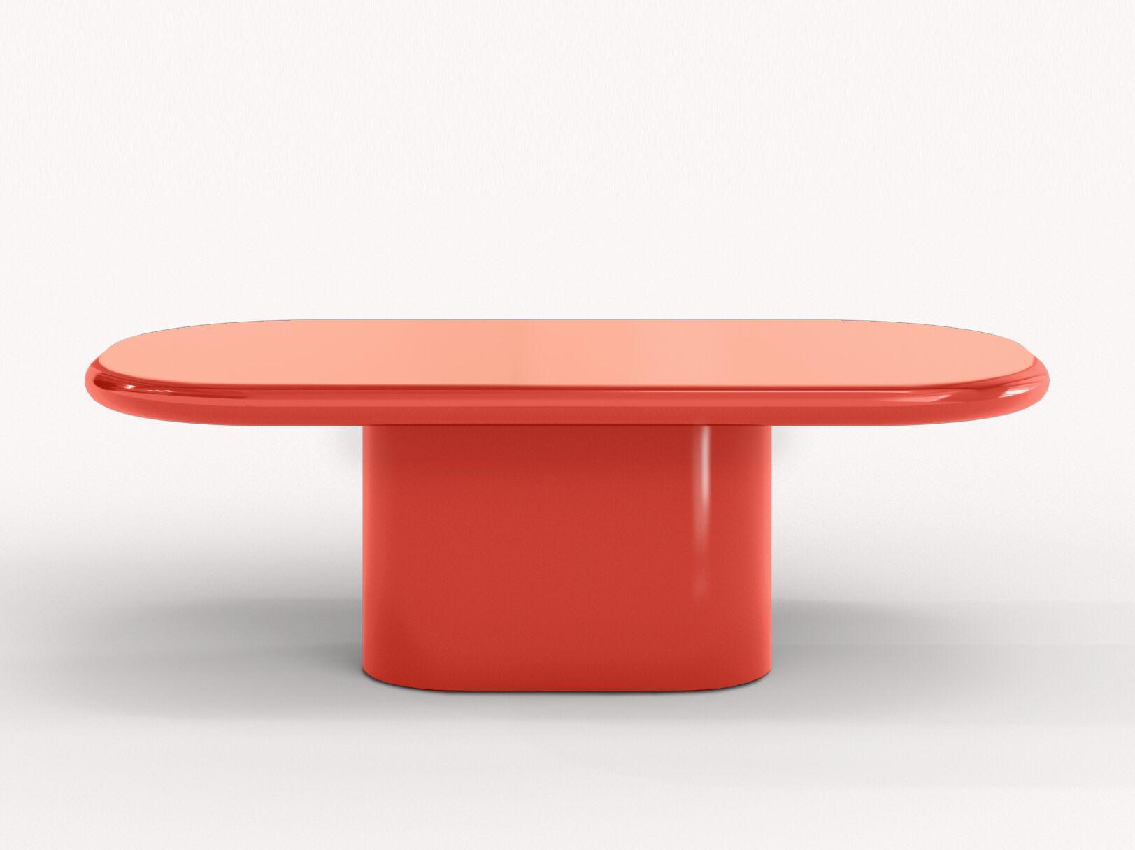 Овальный журнальный столик MDF для гостиной Punto Zero Franca e Allegra ARCH-00023146 - Вид №1