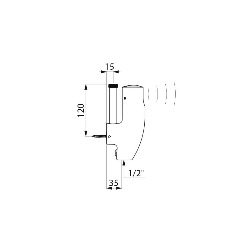 479406 Кран для писсуара TEMPOMATIC 4 DELABIE  - Вид №1