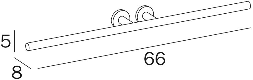 INDA® Вешалка для полотенец из металла Touch A4618 - Вид №2