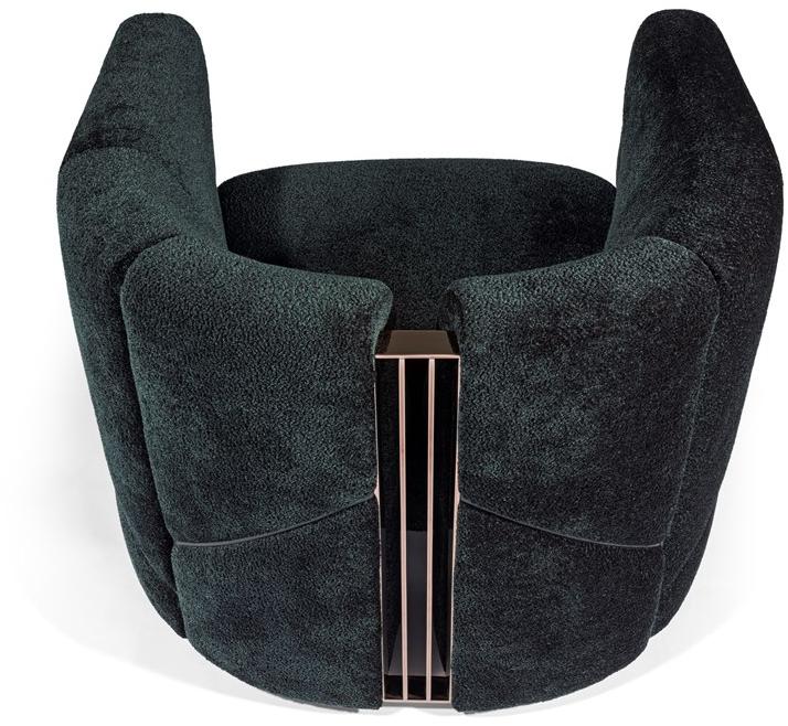 Visionnaire Кресло с обивкой из ткани с подлокотниками sun-id-1451089 - Вид №3