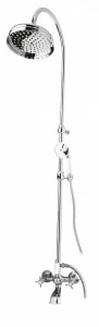Душевая стойка со смесителем, с изливом, верхним и ручным душем CEZARES LORD-CVD-01-Bi