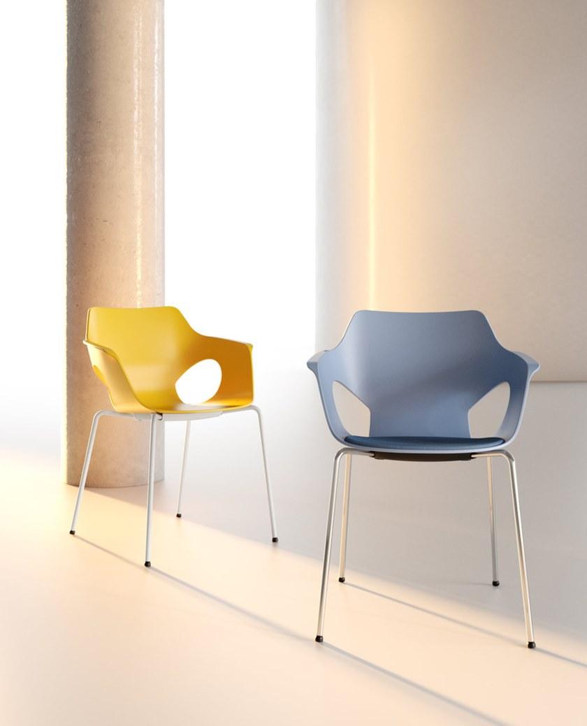 IBEBI Штабелируемый стул из полипропилена со встроенной подушкой Manta sun-id-1382758 - Вид №2