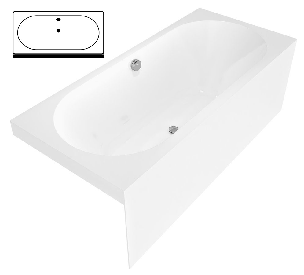 32611MNR Polysan Прямоугольные ванны для одного человека 