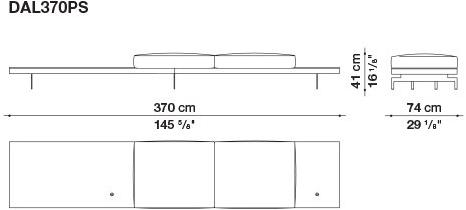 B&B Italia 3-х местный тканевый диван с шезлонгом Dock sun-id-1355318 - Вид №32