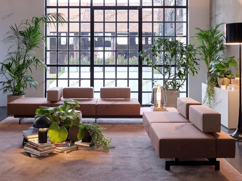 Citterio Модульный тканевый диван с полкой для журналов Bridge sun-id-1385808