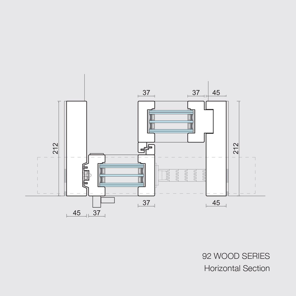 Раздвижные деревянные двери-окна с двойным остеклением Carminati Skyline System ARCH-00098426 - Вид №10