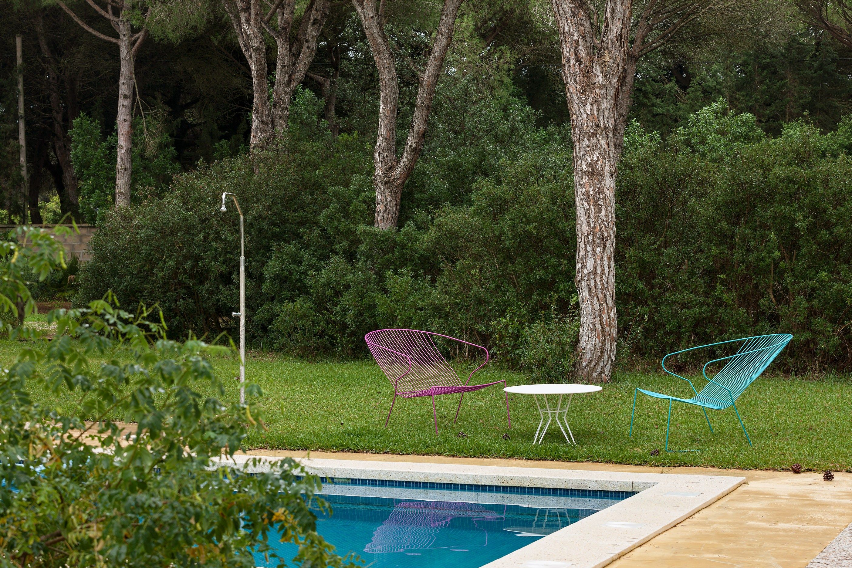 Стальной штабелируемый садовый стул с подлокотниками iSimar Bolonia ARCH-00080085 - Вид №13