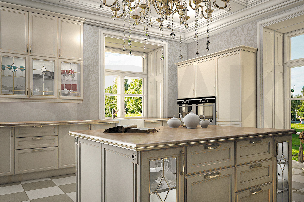 Фасады для кухни Бьянка Фрезеровка «Бьянка» Индиго №299 SIDAK SIST2818-543 - Вид №1