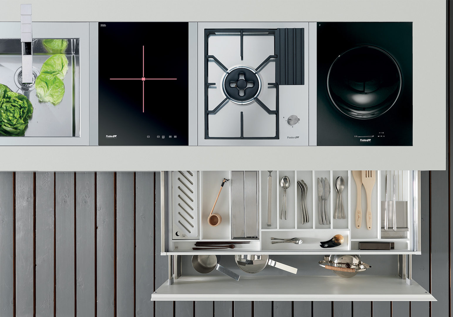 7321240 Варочная панель S4000 Domino Induction 7321 240 Fosterspa  - Вид №2