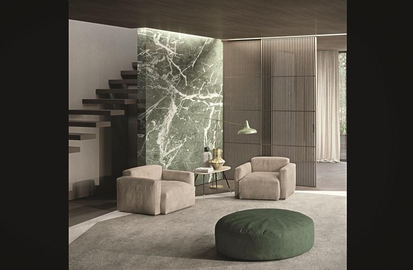 Frigerio Salotti Кресло с обивкой из ткани с подлокотниками Cooper sun-id-1506032 - Вид №1