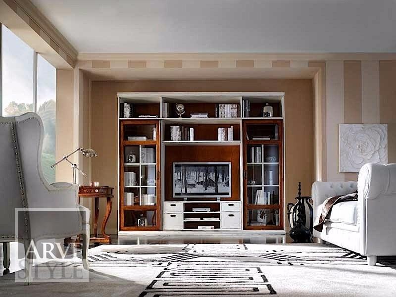 Arvestyle Книжный шкаф из массива дерева с подставкой под телевизор Vivre lux sun-id-1356060 - Вид №1