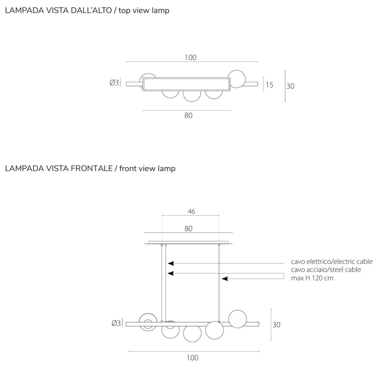 Окрашенный металлический подвесной светильник RIFLESSI ARCH-00040850 - Вид №3