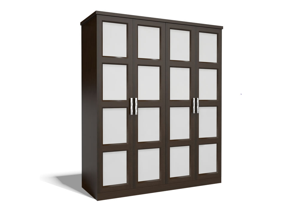 Шкаф распашной четырехстворчатый коричневый "Парма" DREAMLINE ПАРМА 176287 Коричневый - Вид №5