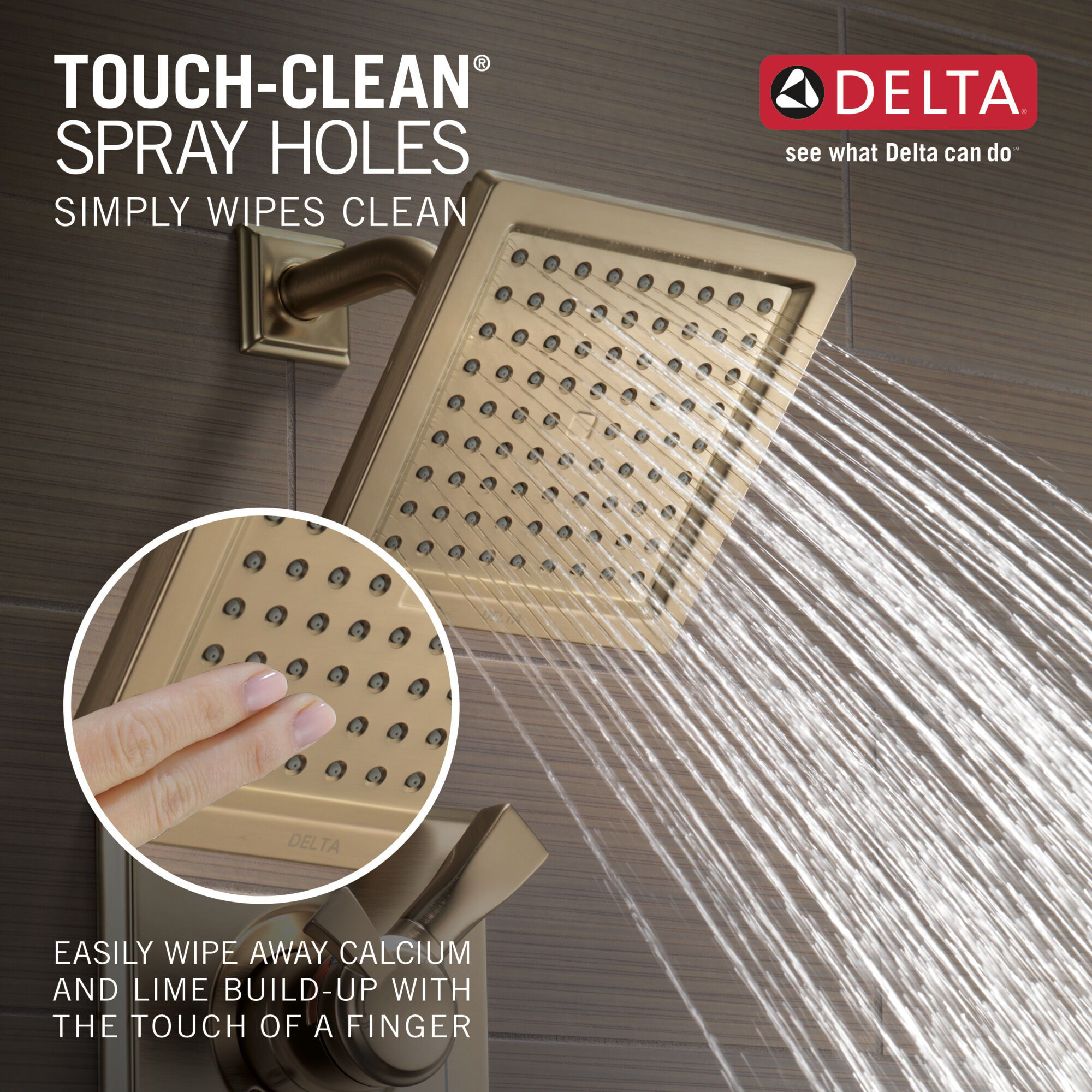 T17451-CZ Для ванны и душа Monitor® 17 Series Delta Faucet Dryden Шампанское бронза  - Вид №2