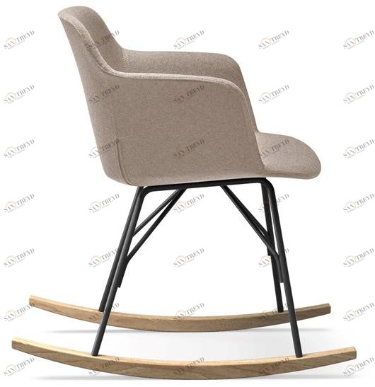 Quinti Sedute Кресло-качалка из ткани с подлокотниками Deep cover sun-id-1351501