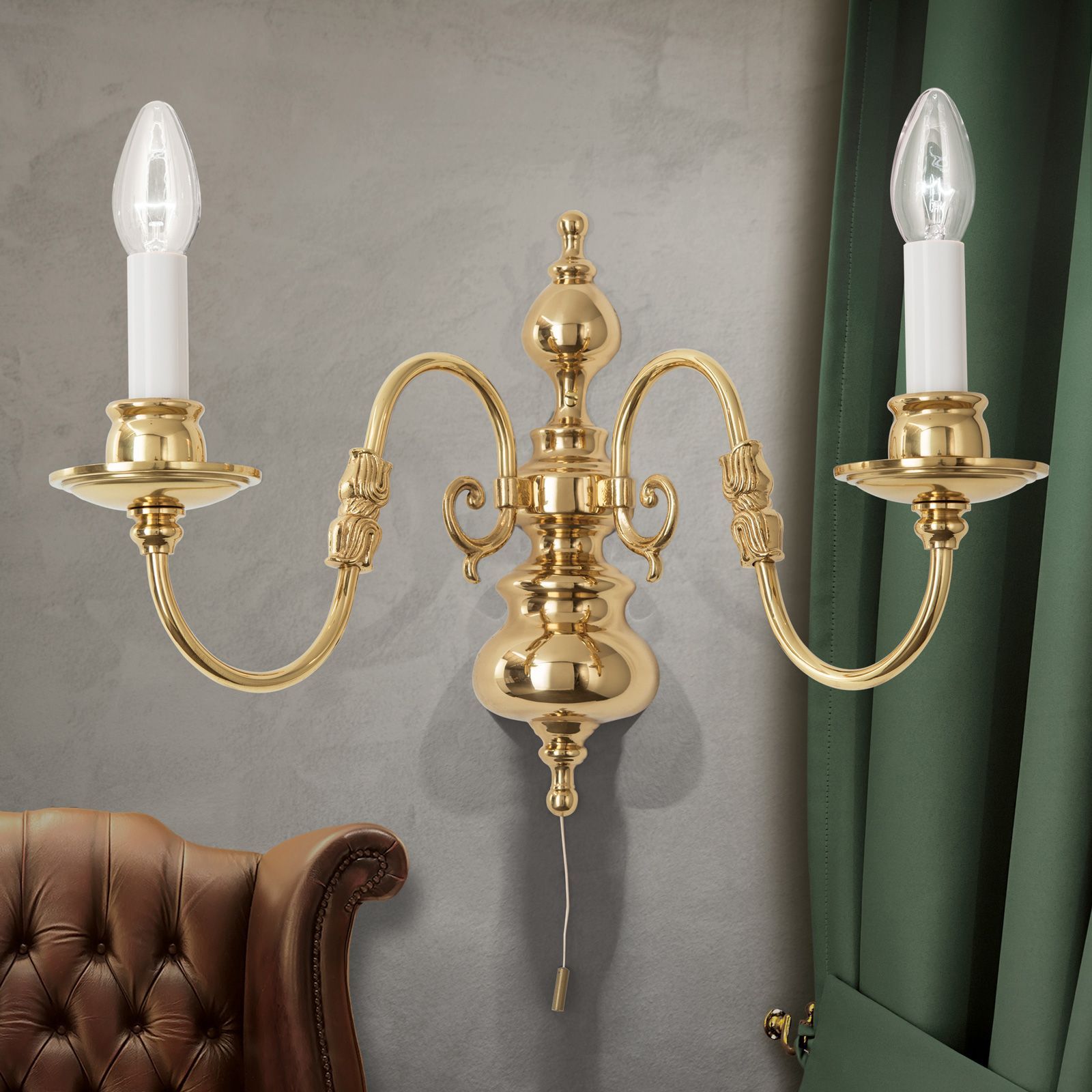 Латунный настенный светильник Orion Flämisch ARCH-00039305 - Вид №2