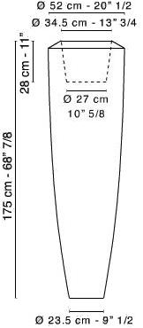 VGnewtrend Торшер для улицы из полиэтилена Obice sun-id-1420888 - Вид №4