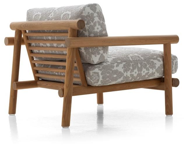 B&B Italia Outdoor Садовое кресло из ткани с подлокотниками Ayana sun-id-1441291 - Вид №2