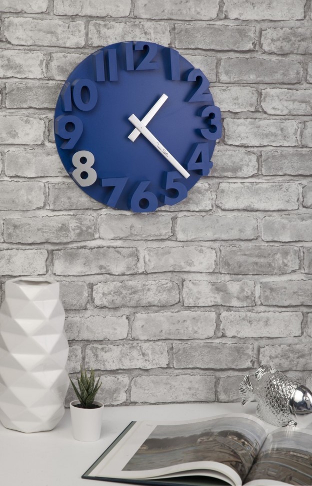 Часы настенные синие Tomas Stern 4032DB TOMAS STERN  00-3872700 Синий  - Вид №1