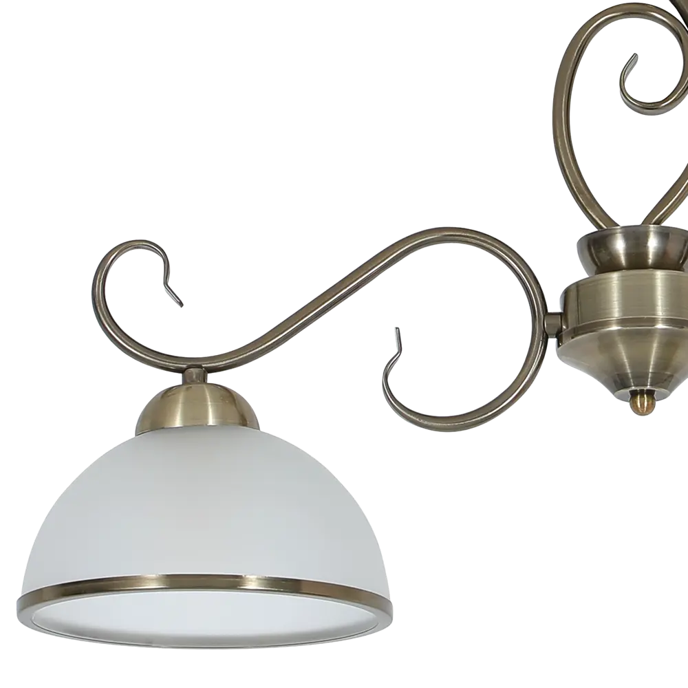 Люстра на штанге Palatino 2 лампы 8 м² цвет бронза SCHAFFNER STLM-2129661 - Вид №5