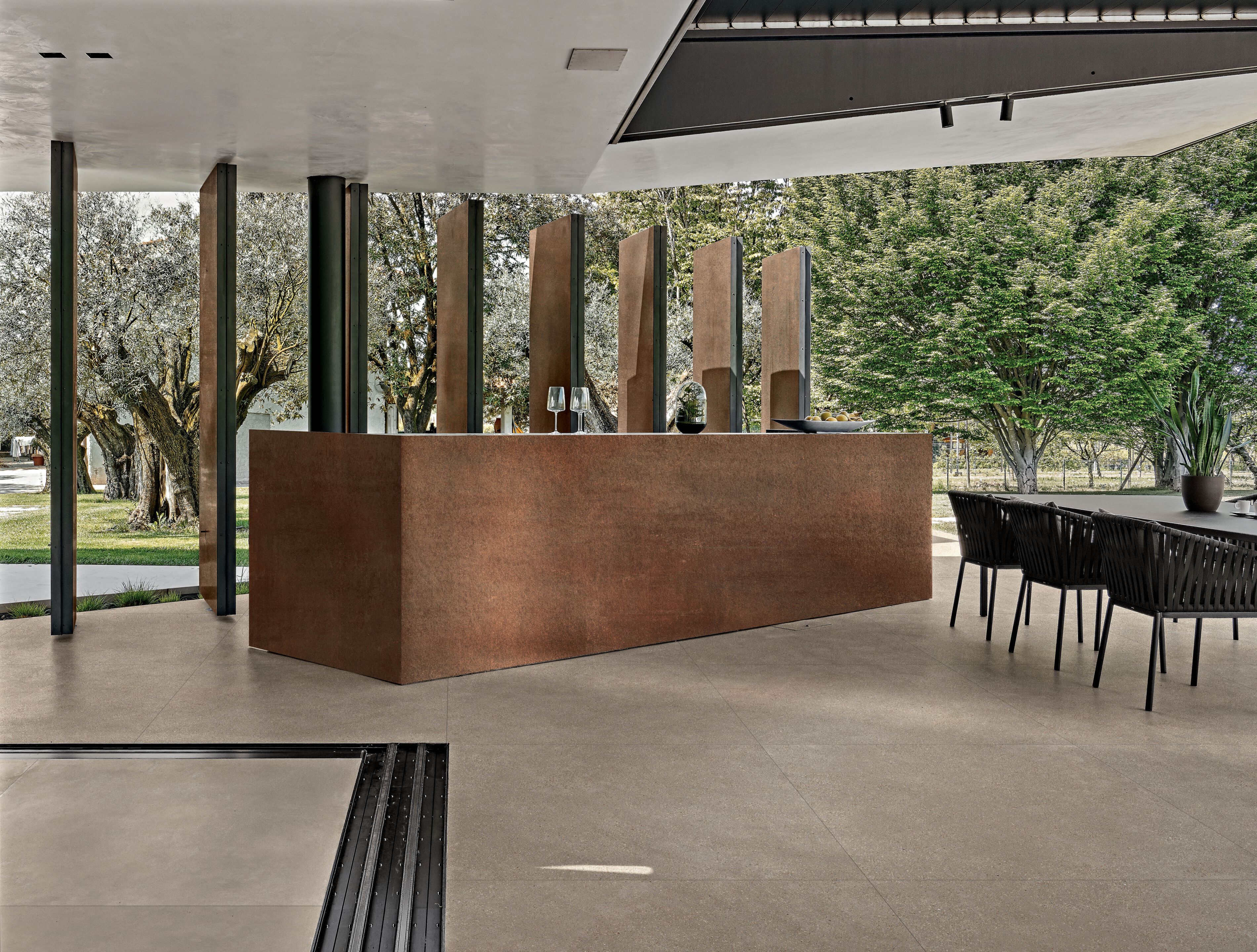 Пол / покрытие для внутреннего и наружного применения с эффектом бетона и металла Florim Ceramiche FORMATECH ARCH-00079800 - Вид №8