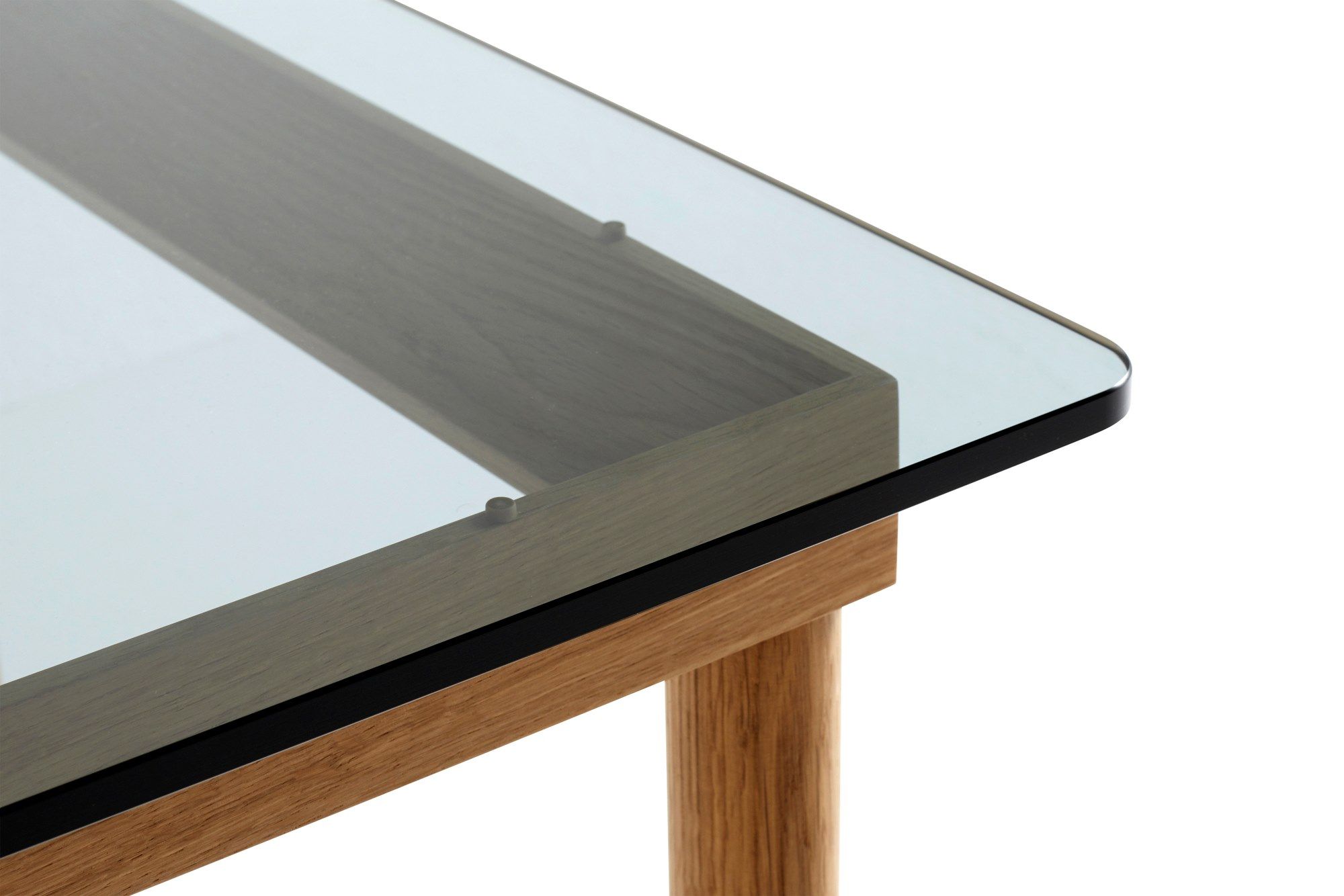 Деревянный и стеклянный квадратный низкий журнальный столик Hay KOFI ARCH-00099478 - Вид №71