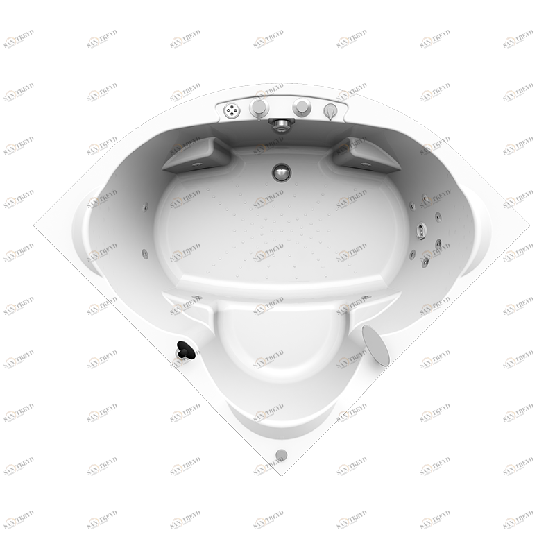 Гидромассаж "Лечебный Chrome" на ванну Сорренто 148х148 (двигатель 900 Вт, джет Глори - 4 шт., джет Джереми - 9 шт.) Radomir 1-65-2-0-2-037