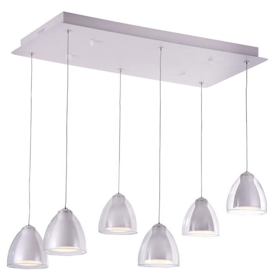 Подвесная люстра IDLamp Mirella 394/6-LEDWhite IDLAMP ДИЗАЙНЕРСКИЕ, MIRELLA 185422  - Вид №1