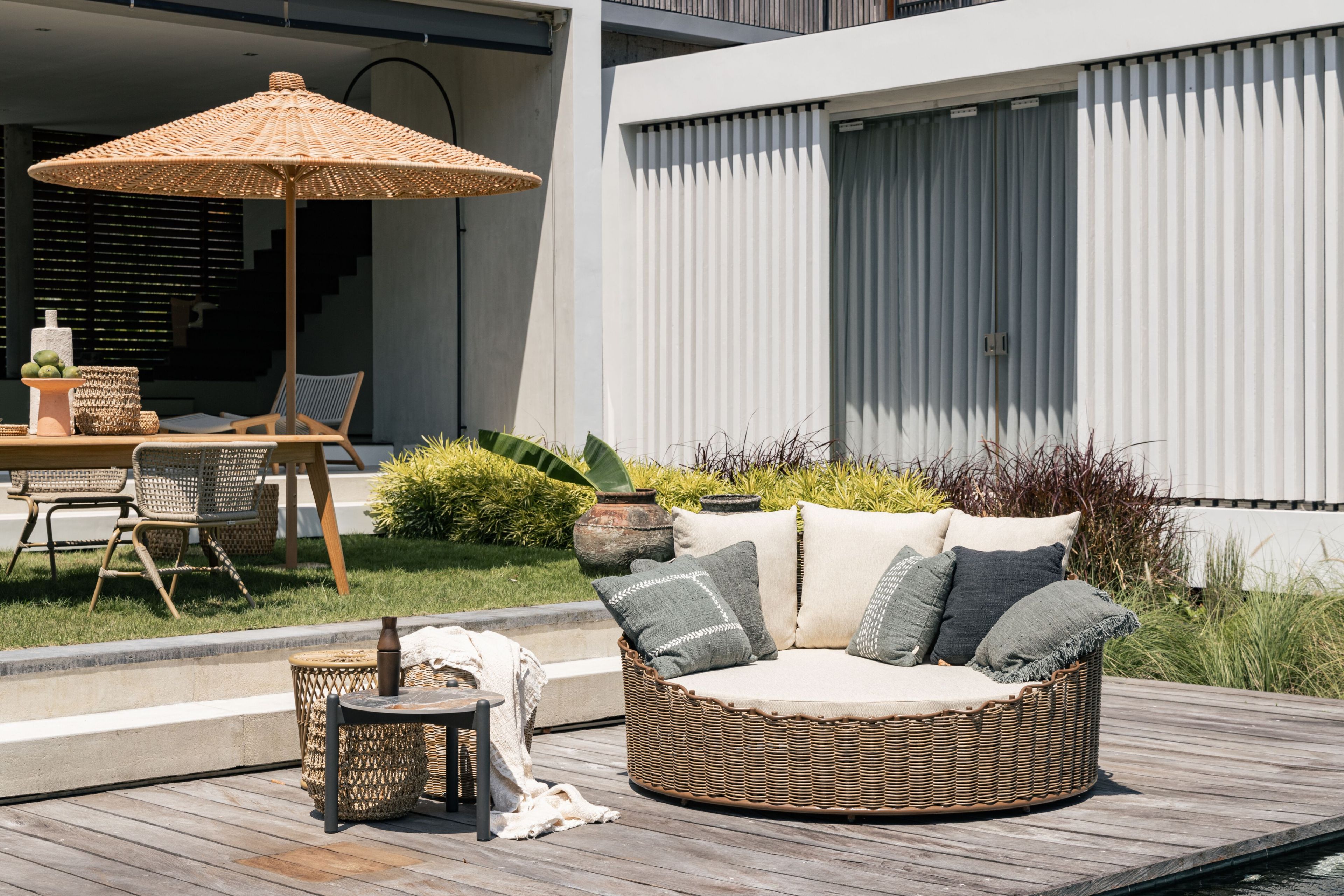 Круглая Садовая кровать из синтетического волокна cbdesign Mira ARCH-00104896 - Вид №2