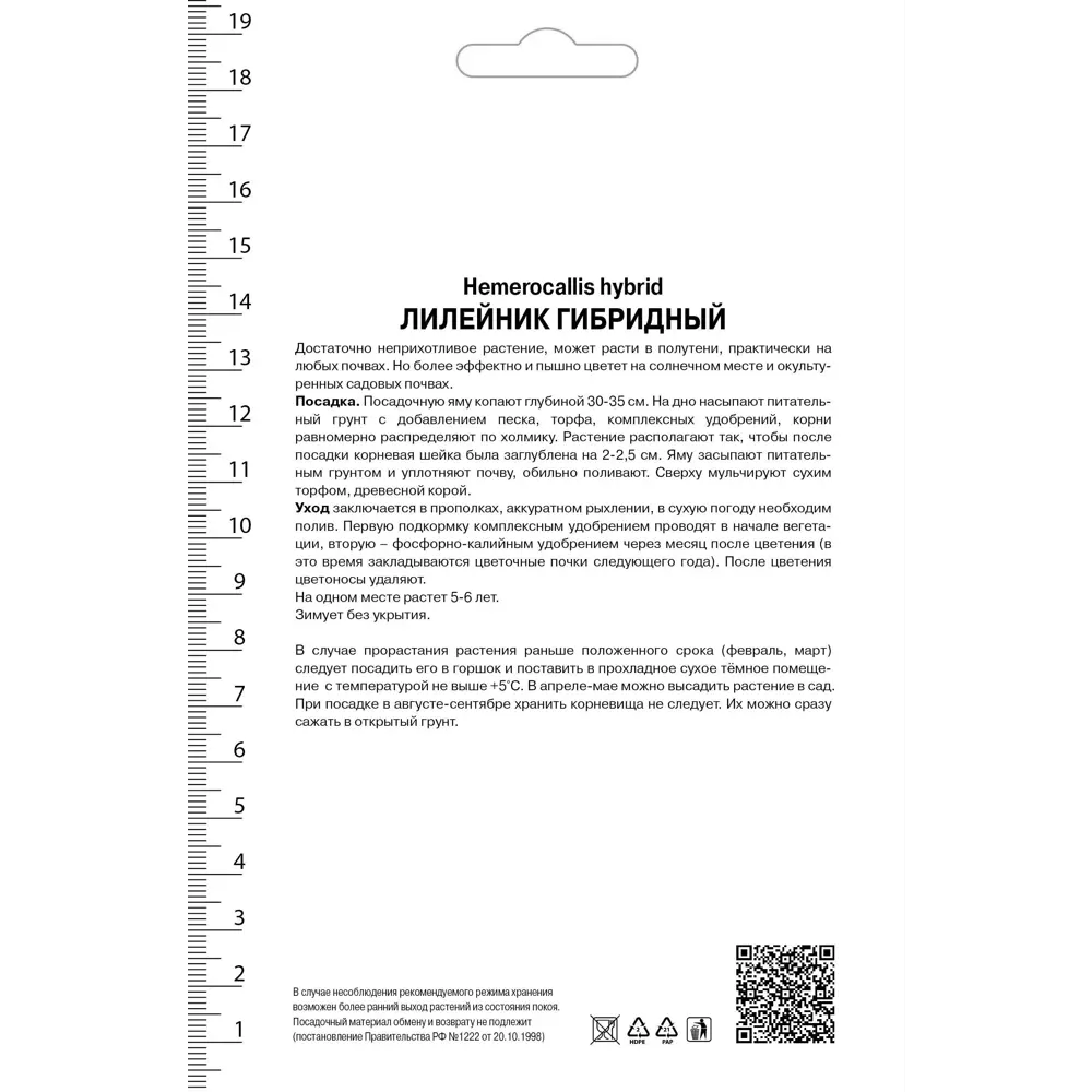 Лилейник гибридный Файнал Тач 82530251 STLM-2013409 Santreyd  - Вид №1