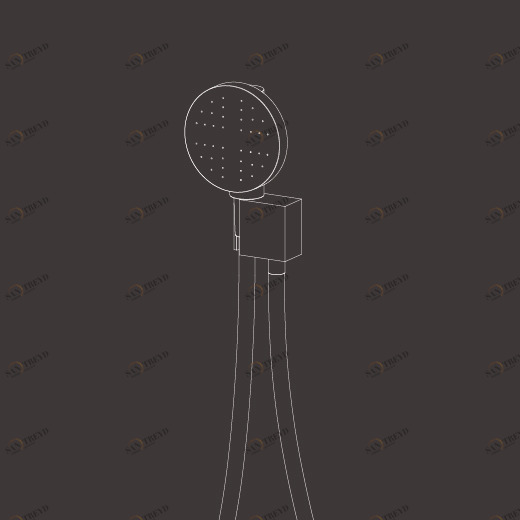 Delrin® круглый ручной душ с кронштейном и подключения воды  FRE115 CEADESIGN 