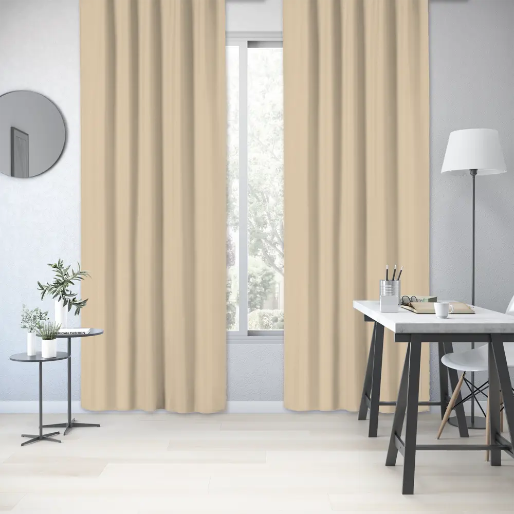 Штора на ленте Inspire Isin 160x280 см цвет желтый 83562034 STLM-2102549  - Вид №5