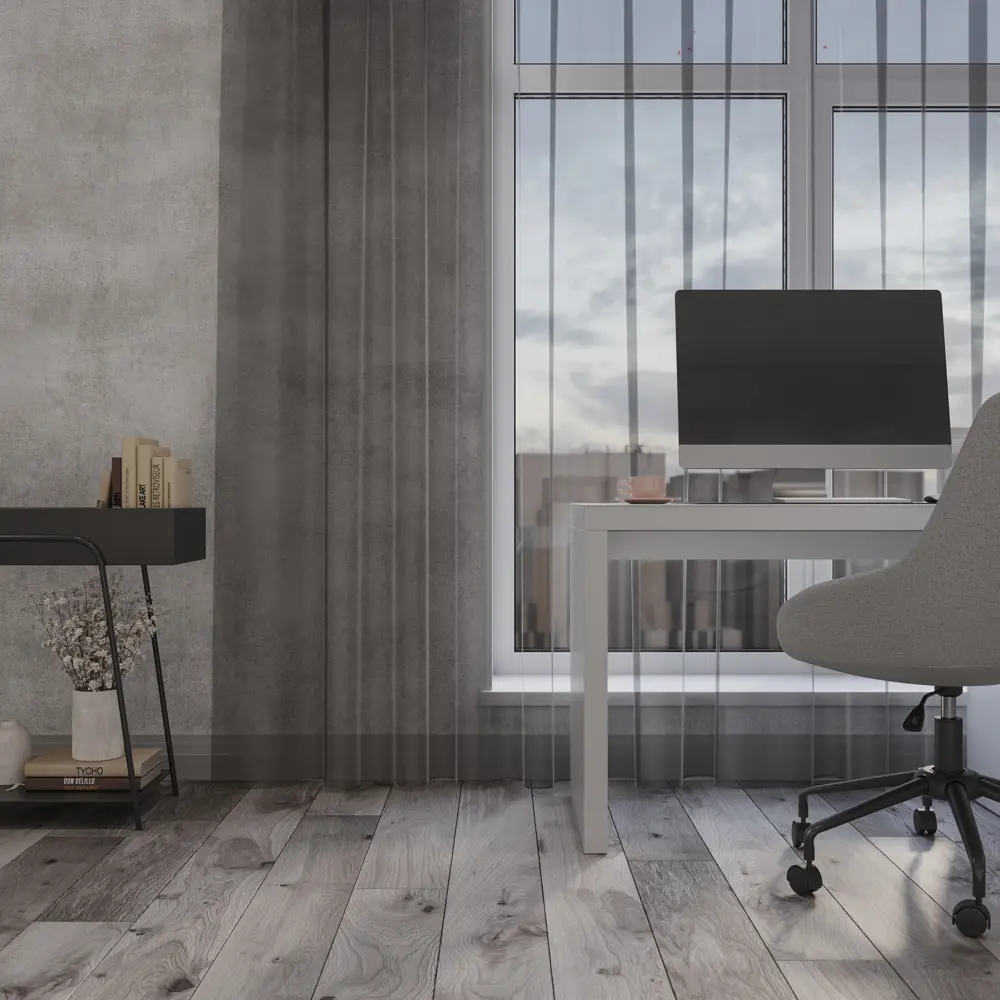 Тюль на ленте Baccarat 250x280 см цвет серый MIAMOZA STLM-2103255