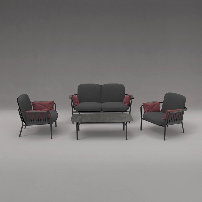 GANDIABLASCO Прямоугольный садовый журнальный столик из dekton® Capa sun-id-1452843 - Вид №6