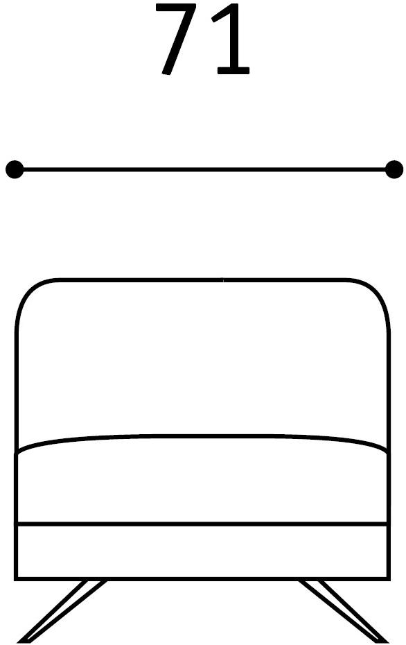 Febal Casa 3-х местный тканевый диван с подголовником Scena sun-id-1397588 - Вид №16