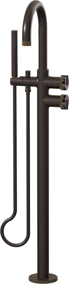 E-11554-R1OX-L1BOX-OB Смеситель напольный отдельностоящий (внешняя часть) GRAFF MOD+