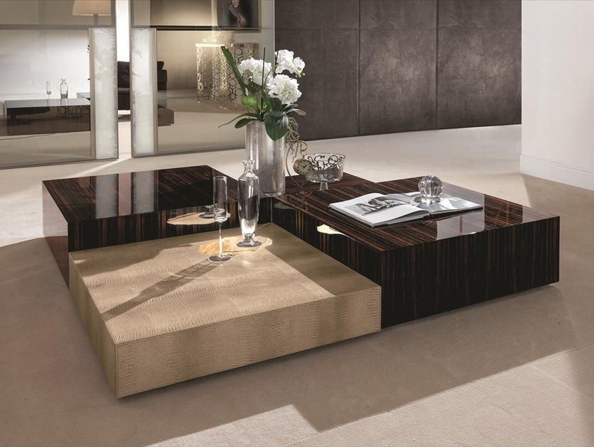 Longhi Квадратный кожаный журнальный столик Loveluxe 2014 – royal collection Y 722 - Вид №4