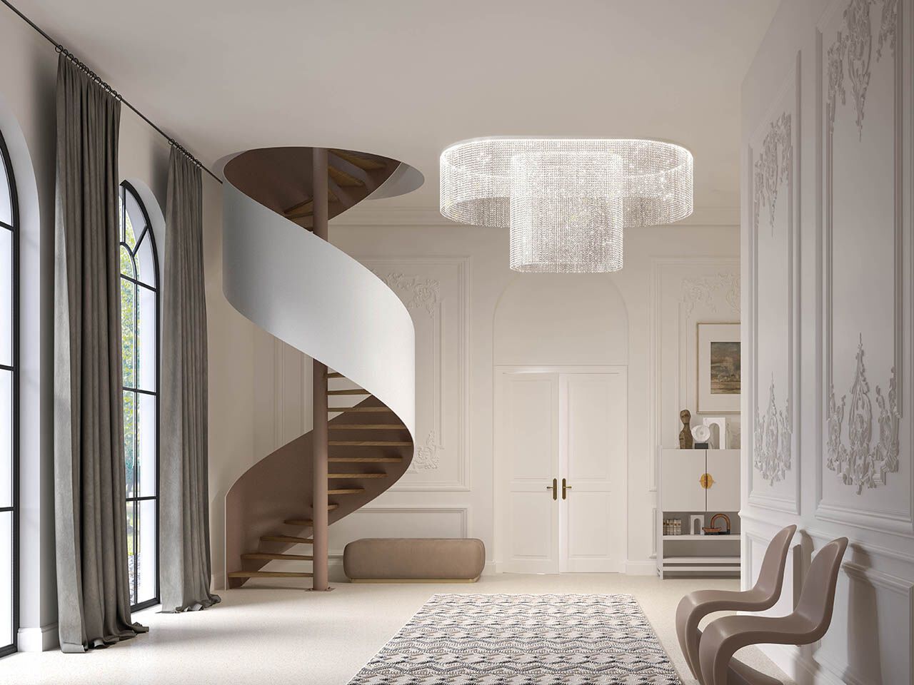 Светодиодный потолочный светильник с кристаллами Masiero Галактика ARCH-00035468 - Вид №1