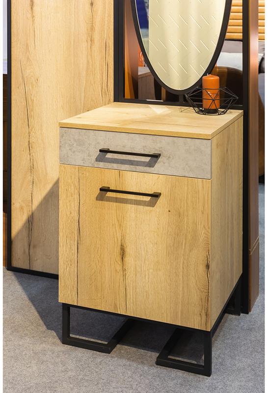 52271 Комод для обуви с ящиком Loft Дуб натур/Бетон R-HOME 4009301h_Натур - Вид №7