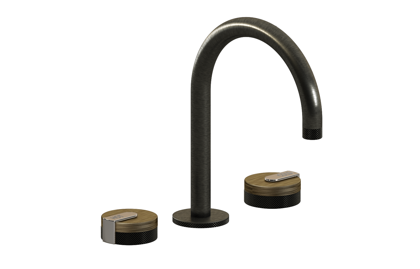 E-11512-R1VBB-L1PN-BOX Смеситель для умывальника на 3 отвертия GRAFF MOD+