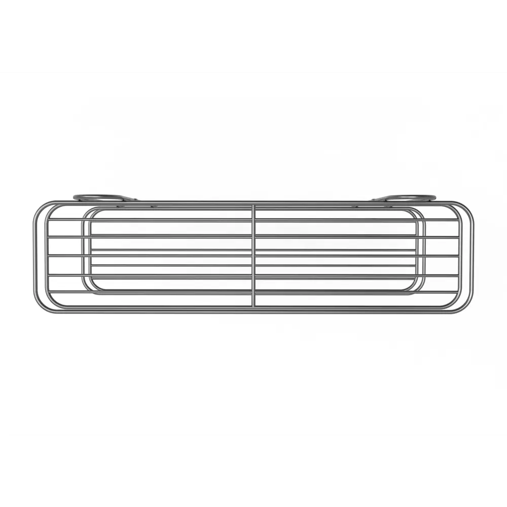 Полка для ванной Lemer Rhine двухъярусная 10x40 см металл цвет графит STLM-2043181 - Вид №4